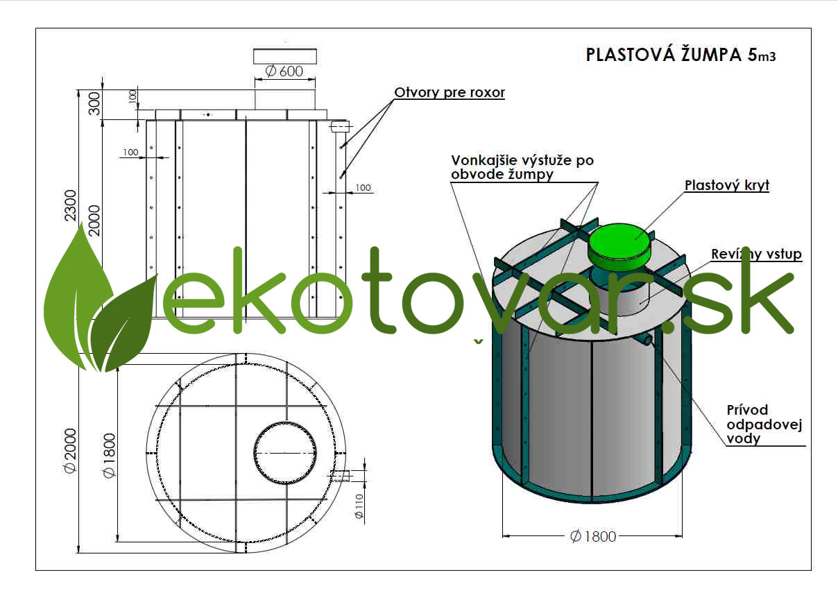 plastova zumpa 5m3